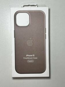 Apple 【アップル 純正 】 iPhone 15 ファインウーブンケース・トープ ★美品★