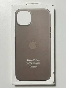 Apple 【アップル 純正 】iPhone 15 Plusファインウーブンケース・トープ☆新品☆