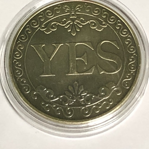 新品 表裏YES・NOコイン 両面YES 両面NO 3枚セット コイントス ブロンズメダル イエスノーコイン 手品 隠し芸 イベント ショー 硬貨 貨幣の画像3