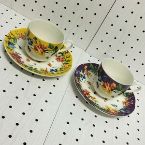 m0390 KENZO カップ＆ソーサー ペアセット コーヒー紅茶お客様用