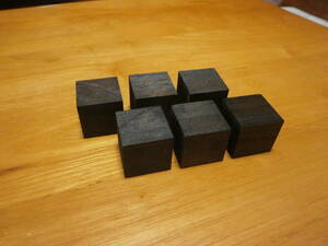  speaker insulator wood Cube 6 piece set ( wall nut ) new goods 