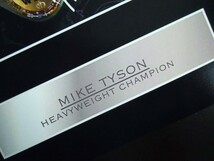 A4 額付き ポスター マイクタイソン Mike Tyson ベルト 写真 サインフォト 盾 ボクシング アート_画像4