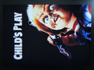 A4 額付き ポスター チャッキー Child's Play ホラー 映画 Chucky アート 人形 チャイルドプレイ 
