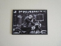 A4 額付き ポスター YAMAHA SR400 バイク 金髪 モデル 写真 ライダース PARKING フォトフレーム_画像4