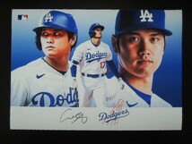 A4 額付き ポスター 大谷翔平 shohei ohtani ドジャース サインアート LA フォトフレーム_画像1