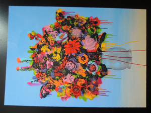 Art hand Auction A4 带框海报花卉花卉绘画绘画艺术带框相框, 内饰配件, 相框, 其他的