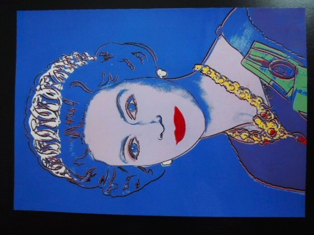 A4 액자 포스터 엘리자베스 여왕 앤디 워홀 엘리자베스 2세 아트 페인팅 인테리어, 인테리어 소품, 사진 프레임, 다른 사람