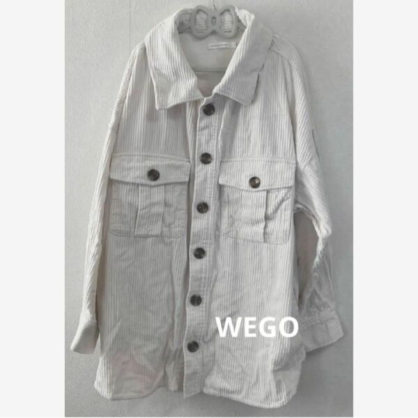 レディース　WEGO 厚手　シャツ　オフホワイト　フリーサイズ