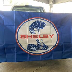 SHELBY ロゴ フォード コブラ バーナー フラッグ 旗 ガレージ アメリカン 装飾 看板 旗 グッツ ポスター インテリア 150×90 通し4つの画像4