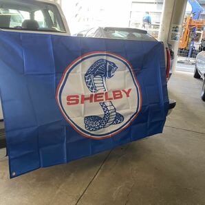 SHELBY ロゴ フォード コブラ バーナー フラッグ 旗 ガレージ アメリカン 装飾 看板 旗 グッツ ポスター インテリア 150×90 通し4つの画像6