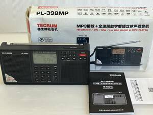 TECSUN 　MP3再生/ステレオスピーカー搭載　ポータブルラジオ　AM/FM/LW/SW　　　PL-398MP 　