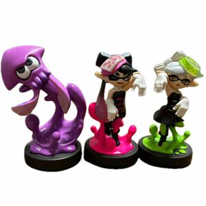 スプラトゥーン アミーボ amiibo イカ　ネオンパープル　アオリ　ホタル　 シオカラーズ