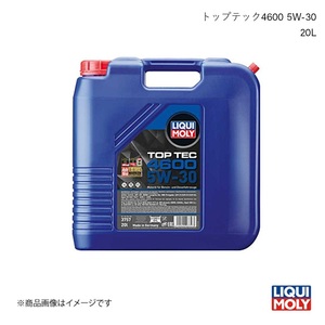 LIQUI MOLY/リキモリ エンジンオイル トップテック4600 5W-30 20L アリオン ZRT260 1.8 Valve Matic 2007- 3757