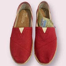 TOMS トムス　新品未使用　スリッポン　フラットシューズ　レッド　24.5_画像4