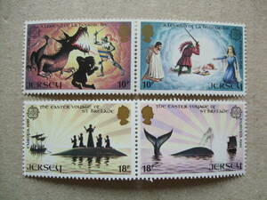 ジャージー　１９８１年　ヨーロッパ切手　４種完　未使用美品