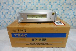 【美品】TEAC パワーアンプ AP-505 ティアック 元箱付　22年製