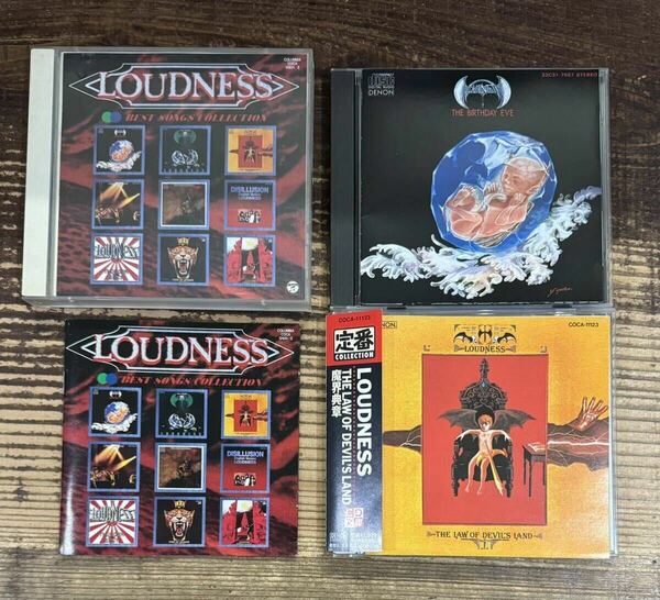 CD 3タイトル・セット】LOUDNESS ラウドネス■BIRTHDAY EVE 誕生前夜■LAW OF DEVIL'S LAND 魔界典章■2CD ベスト盤■高崎晃■検) EZO