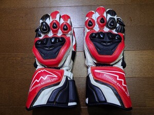 KUSHITANI K-5333 GPV GLOVES II（クシタニ GPVグローブ2）Mサイズ レッド