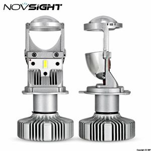 Novsight-ヘッドライト電球 ledプロジェクターレンズ ヘッドライト用プラグアンドプレイ電球80w 12000lm 9003 k h4/6500/hb2 hi/lo