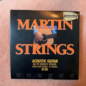 Martin アコースティックギター弦 ACOUSTIC? (80/20 Bronze) M-180 Extra Light