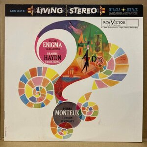 ★P.MONTEUX ピエール・モントゥー / ELGER:ENIGMA VARIATIONS / LSC2418 / リイシュー重量盤 / CLASSIC RECORDS ★送料着払い★URT