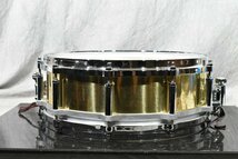 Pearl/パール スネアドラム FREE FLOATING SYSTEM SNARE DRUM BRASS SHELL 14インチ ★ケース付属_画像2