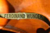 FERDINAND WUNDER/フェルナンディナンド ヴンダー バイオリン No.324 4/4 Anno1994 ドイツ製_画像6