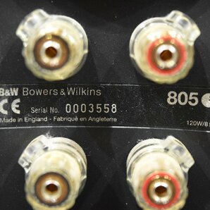 【送料無料!!】B&W Bowers & Wilkins 805S スピーカー ペアの画像8