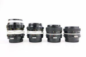 Nikon Nikon NIKKOR manual focus lens 4 pcs set 20mm 28mm 50mm 105mm [ present condition delivery goods ]*F