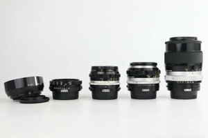 Nikon ニコン NIKKOR マニュアルフォーカスレンズ 4本セット 28mm 45mm 50mm 135mm【現状渡し品】★F