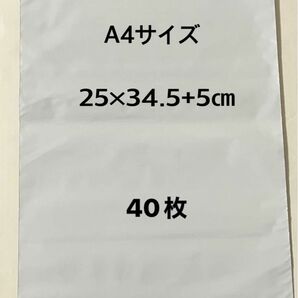 宅配ビニール袋A4 40枚