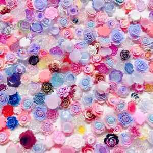 C-85・薔薇フラワー300個セット・ ハンドメイド デコパーツ 花 フラワーモチーフネイルパーツレジン