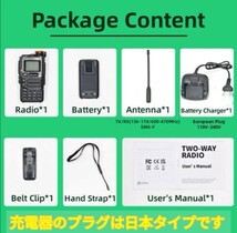 迅速発送☆【エアバンド】広帯域受信機 UV-K5(8) Quansheng 未使用新品 周波数拡張 航空無線メモリー登録済 日本語マニュアル pc.,_画像8