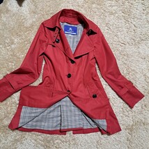 BURBERRY BLUE LABEL バーバリーブルーレーベル　ステンカラーコート　ベルト・ライナー欠品　ノバチェック　スプリングコート　36サイズ_画像4