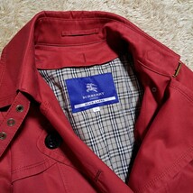 BURBERRY BLUE LABEL バーバリーブルーレーベル　ステンカラーコート　ベルト・ライナー欠品　ノバチェック　スプリングコート　36サイズ_画像3