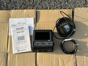 中古品！HONDEX HE-601GPⅢ 5型ワイド液晶 GPSアンテナ内蔵/魚群探知機 本多電子