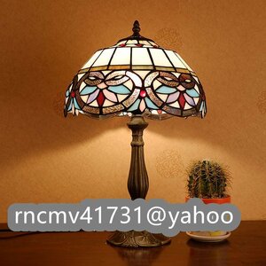 「81SHOP」 テーブルスタンド ステンドランプ ステンドグラス 花柄 レトロな雰囲気 ティファニー技法 ランプ 照明 室内装飾