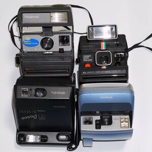 1円スタート 動作未確認 ジャンク 4台 Polaroid 1000DeLuxe One Step Talking one600 FOTORAMA ポラロイド フォトラマ