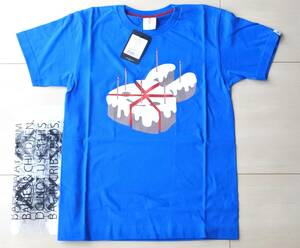 CUNE Tシャツ 袋、タグ付き未使用 Sサイズ 6th Anniv. T-SHIRTS ケーキ ブルー オンラインストア限定 キューン 青