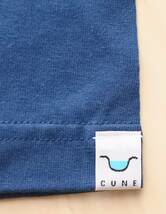 CUNE Tシャツ 袋、タグ付き未使用 Mサイズ COS2.0 Tシャツ 双葉 ブルーベリー ネイビー キューン 紺色 青_画像5