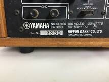★YAMAHA/ヤマハ CA-600 プリメインアンプ【通電確認のみ/ジャンク品】_画像9