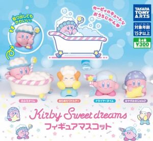 カービィ　スイートドリームス　フィギュアマスコット　全4種　ミニチュア Kirby Sweet ガチャ