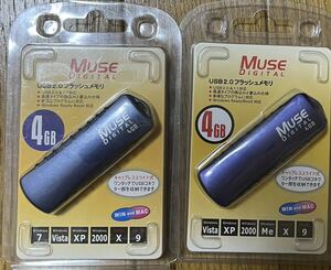 【未開封ジャンク】USB2.0フラッシュメモリ 4GB 2個セット