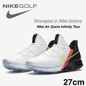 【27cm】★推進力無限大！新品★NIKE ナイキ エアズーム インフィニティ ツアー ゴルフ Air Zoom Infinity Tour Golf Shoes US9の画像1