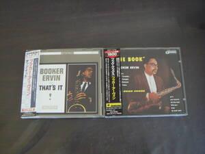 BOOKER　ERVIN　ブッカー・アーヴィン　CD2枚セット　THE　BOOK　COOKS(ブック・クックス)　THAT'S　IT(ザッツ・イット)