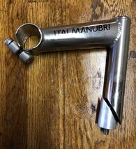 ジャンク品　ITM ITALMANUBRI MTB 鉄スレッドステム 公称110ミリ クランプ径不明　 コラム径22.2センチ 検索用 3t ttt 日東 ニットー _画像1