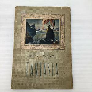 DISNEY ディズニー FANTASIA ファンタジア 映画 パンフレット 古本 古書 映画音楽 当時物 現状品