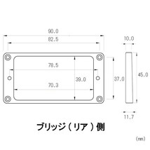 YJB PARTS エスカッション ビンテージアイボリー フラットボトム ビス付き (メール便のみ送料無料)_画像5