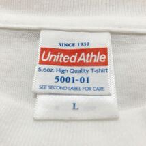 United Athle 綿100 コットン クルーネック Tシャツ　5001-01 L_画像2