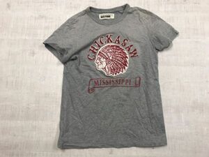 バックナンバー BACK NUMBER ライトオン Right-on アメカジ サーフ オーセンティック 半袖Tシャツ カットソーメンズ S グレー